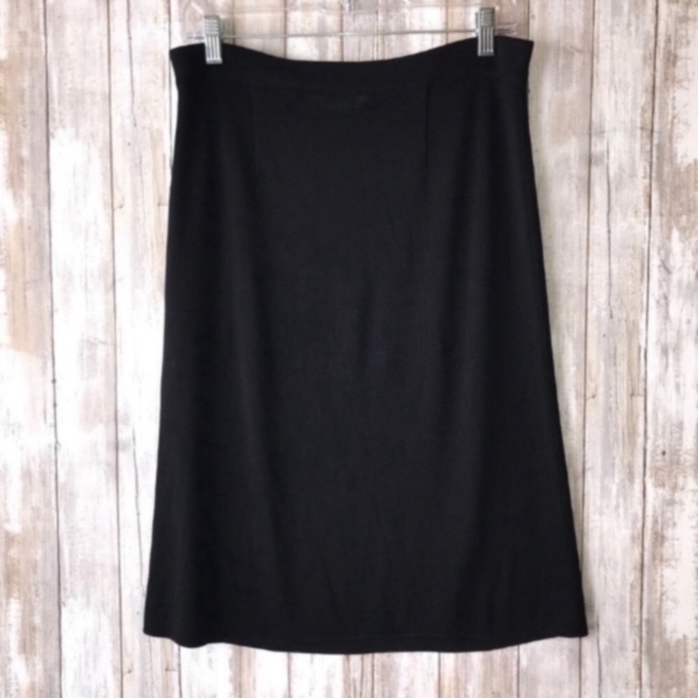 Misook Black Sheer Skirt